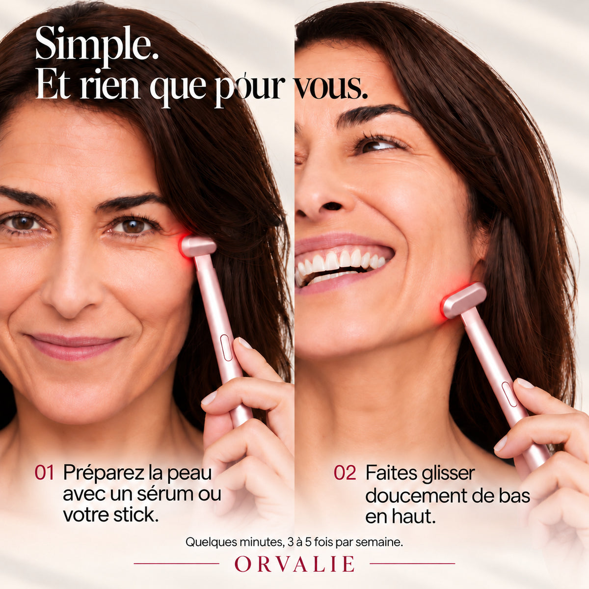 BAGUETTE LUMIÈRE ROUGE 3-EN-1
