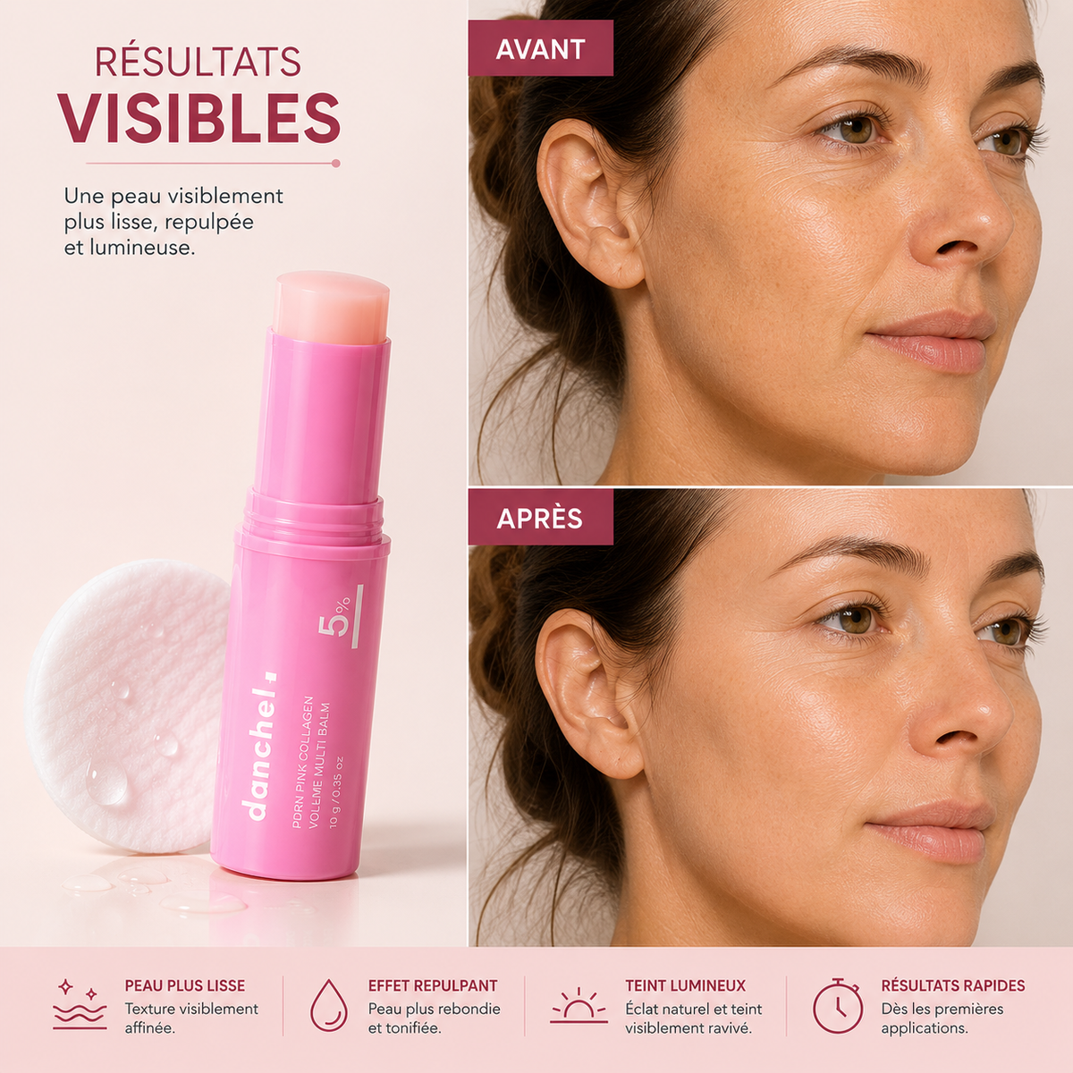 Stick PDRN Pink Collagen — L'Effet Repulpant Immédiat