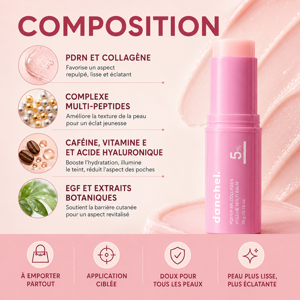 Stick PDRN Pink Collagen — L'Effet Repulpant Immédiat